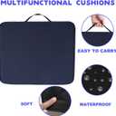 3 Pieces Indoor & Outdoor Chair Cushion, Boat Canoe Kayak Seat, Stadium Seating for Bleachers, Best for Camping, Bleachers, Sports Events