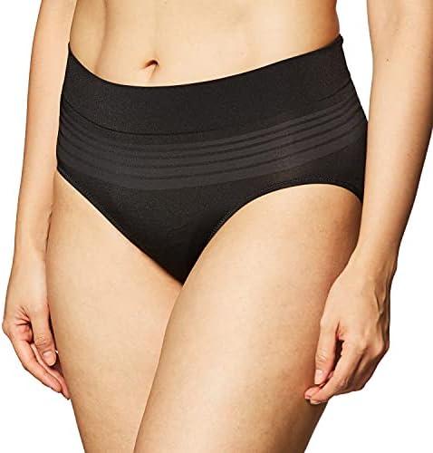Warner's womens Warners Womens No Pinching, No Problems® Dig-free Comfort Waist Smooth and Seamless Hipster Ru0501p,Black, L