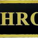 3 x Bathroom Door Sign Self-adhesive Aluminium Plaque Black and Golden 5.5x1.4 inch