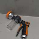 Garden Hose Nozzle,8 Patterns Hose Sprayer High Pressure,Heavy Duty Dog Wash,Metal Water Hose Nozzle with Soap Dispenser,Car Wash Foam Gun