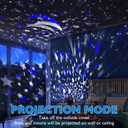 RICTLY Night Light for Kids, Kids Night Light Nebula 360 Degree Rotation - 4 LED Bulbs 12 Light Color Star Projector Changing with USB Cable, Romantic Gifts for Men Women Children