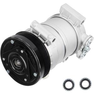 AC Compressor with Clutch for Escalade 5.7L 1999 2000, Silverado 5.7 1995-1998, Suburban 1500 5.7L 1996-1999, Yukon 5.7 1996-2000, for Cadillac/Chevrolet/GMC C1500 C2500 C3500 K1500 K2500 K3500