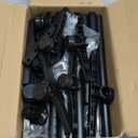 ALLZONE Adjustable Over The Toilet Storage Shelf, 4-Tier Ample Over Toilet Bathroom Organizer and Storage,Tension Mounted Above Toilet Storage Cabinet for Versatility, Fits 64-113 Inch Heights, Black