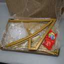 Wokceer Round Backdrop Stand 6FT Circle Balloon Arch Frame Circle Backdrop Stand Gold Round Arch for Wedding Birthday Party Bridal Shower Anniversary Event Ceremony Decoration