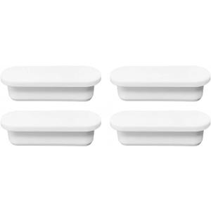 6 x 4 Pcs Rubber Sink Hole Cover, Oval Overflow Cover for Kitchen & Bathroom Basins, Reusable