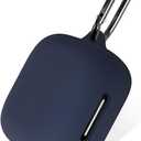 Geiomoo Silicone Case for Anker Soundcore P30i, Protective Cover with Carabiner (Navy Blue)