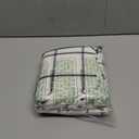 Sticky Toffee Woven Cotton Placemats Set of 6, Cream Farmhouse Plaid, 14 x 19 in, Washable Table Mats for Kitchen or Dining Table