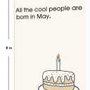 3 x Funny May Birthday Card for Women Men, Happy May Birthday Gifts for Him Her with Envelope - 5 x 7 in