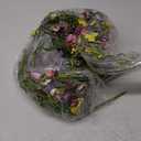 Hotop 6 ft Artificial Wildflower Garland, Daisy and Lavender Faux Floral Vine Summer Spring Floral Fake Garland for Baby Shower Wedding Mantle Table Centerpiece Decor(2 Pcs)