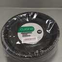 PLASTICPRO 100 PCS Black Plastic Plates Light Weight 10'' Inch Plastic Dinner Plates Black Plates Disposable for Party and Wedding