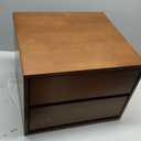 Solid Wood Nightstand,Walnut Night Stand with Drawers,Mid Century Modern Nightstand,Small Night Stand for Bedroom, Dorm and Living Room,Walnut Bedside Table