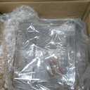 HomePekite Laundry Pods Storage Container, Clear Laundry Room Organization and Storage,Detergent Powder Container,with Wooden Lids & Labels, 3+1 Pack