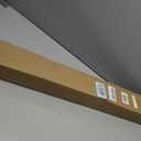 LazBlinds No Tools No Drill Cordless Bamboo Roman Shades, Light Filtering Window Treatment, Roll Up Bamboo Blinds for Windows 36'' W x 64'' H, Brown