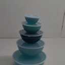 10pc Plastic Mixing Bowl Set with Lids Blue - Room Essentials™