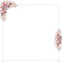 Wokceer Wedding Arch Backdrop Stand Square 7.2 x 7.2 FT White Metal Backdrop Stand Balloon Arch Frame for Wedding Birthday Party Garden Arbor Anniversary Event Decor