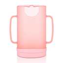 Pouch Holder No Squeeze, Baby Pouch Holder for Food Pouches and Drink Boxes, Juice Box Holders with Easy-Grip Handle, Allows Baby to Self-Feed and Avoid Messes(Pink)