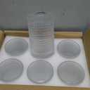 ZOOFOX Set of 6 Vintage Drinking Glasses, 13 oz Clear Hobnail Glasses Tumbler, Embossed Design Glassware for Beverages, Water, Juice, Beer, Cocktail, Whiskey and Milk