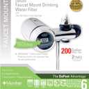 DuPont WFFM350XCH Electric Metered 200-Gallon Deluxe Faucet Mount Premium Water Filtration Filter, Chrome, Old Version