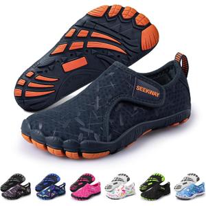 SEEKWAY Barefoot Water Shoes for Kids - Wide Toe Box and Quick-Dry Sand Shoes Toddler for Hiking Swim Beach Pool Kayak Sport Accessories, Camping Essentials Non-Slip for Boys Girls Sizes, 26