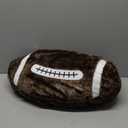 XIZHI 22" Rugby Plush Pillow - Fluffy Durable Stuffed Football Throw Pillow, Soft Sports Toy, Brown