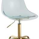 Urban Lifestyle Acrylic Rolling Desk Chair, Mint 21.25D x 19.68W x 34H Inch