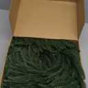 Fovths 6 Ft Christmas Garlands with Lights and Bells Real Touch Norfork Cedar Pine Garland Artificial Greenery Garlands for Christmas Mantle, Table Indoor Outdoor Decorations, Green and White