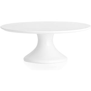 Kanwone 10-Inch Porcelain Cake Stand, Cake Plate, Dessert Stand, Cake Stand for Party, Home Decorating Stand, White