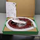 Toilet Seat, Solid Wood, Rubber Wood, High Gloss Finish, Mahogany Red, PIKLiDS (Elongated)