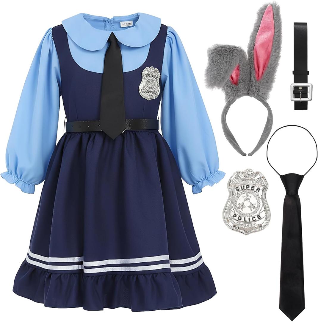 Zoo Halloween Carnival Suit Bunny Uniform With Halloween Cosplay Costume Outfits (Large)