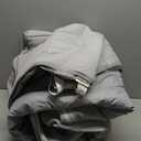 3Inch King Mattress Topper Cover(Only Cover),Mattress Protector Bedding,Foam and Latex Mattress Cover with Zipper and Adjustable Straps,Pillow Top(79 x 75) Gray