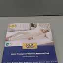 GRT King Mattress Protector Waterproof, 100% Waterproof Quilted Fitted Mattress Pad, Noiseless Hollow Cotton Mattress Cover, fits up to 21" Deep, Dust Proof White