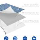 RV Awning Fabric Replacement, 18.5oz Heavy-Duty Weatherproof Vinyl Camper Awning Replacement Universal Outdoor Canopy for RV, Motorhome, and Trailer Awnings-Sapphire Blue Fade-11(Fabric 10'2")