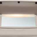 Gray Sun Visor Driver Side W/Light Compatible with Maxima 2016-2022 96401-9DE0A 964019DE0A Left Side