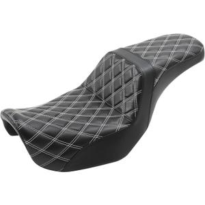 Driver Passenger Seat Step-up Seat Fit for Harley Dyna Street Bob FXDB Low Rider FXDL/FXDLS Super Glide Custom FXDC Wide Glide FXDWG Fat Bob FXDF Switchback FLD 2006-2017