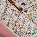 UPAFEXXI-Laminated Bible Tabs for Women and Men (Gold Foil Embossed Lettering) Reposition Large Print tabs, Easy to Read and Apply, 80 Bible Chapters Labels for Easy Navigation(Beige and Floral)