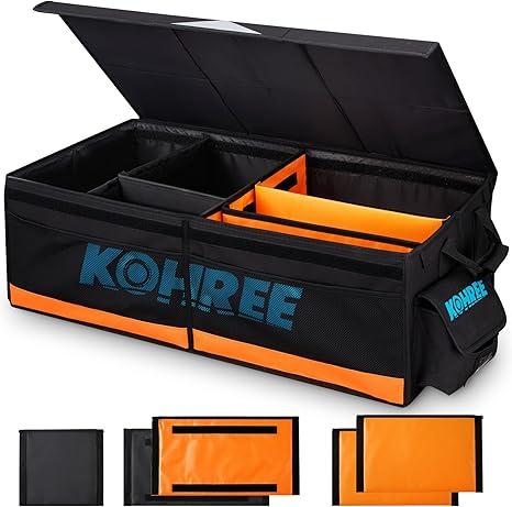 Kohree RV Storage and Organization, 74L Collapsible RV Storage Bag, RV Caddy Trunk Organizer for RV Accessories, RV Containers Holds RV Stabilization & Electric Accessories 