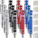 Mudder Pen Screwdriver Gifts Multitool Handy Tool 8 in 1 Magnetic Pocket Screwdriver Precision Function for Mini Gadgets(12 Pieces)