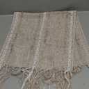 Table Runner, Rustic Farmhouse Linen Waterproof Table Runners for Holiday Party, Dresser Decor and Dining Room Decorations-Light Coffee 13x28 in