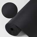 Kitchen Shelf Liner Drawer Liners, Non-Adhesive Refrigerator Liners Waterproof Fridge Mats with Strong Durable Kitchen Cabinets Mat for Drawers, Shelves, Pantry Black