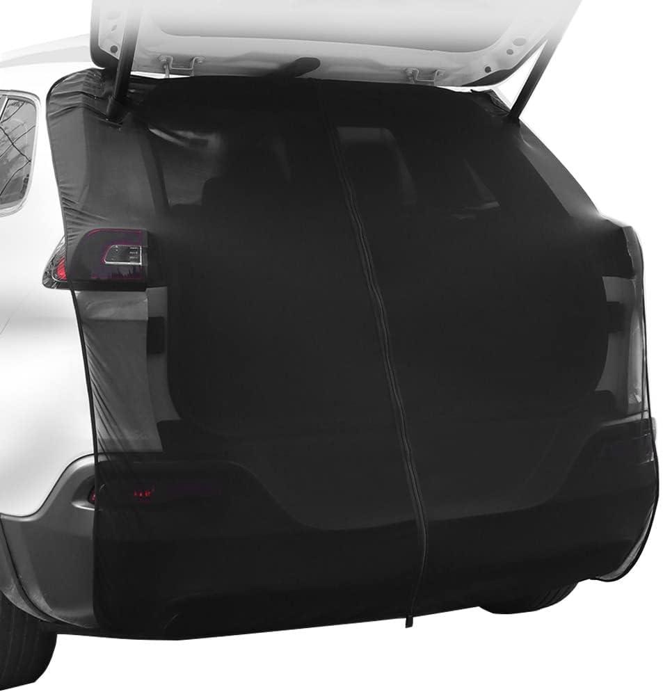 Ovege Car Tailgate Mesh Screen for SUV Bug Screens for Car Tent, Magnetic Mosquito Net for Car Camping Essentials, Car Camping AccessoriesBlack-Tailgate