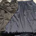 Wikoan 2 Pack Half Slip for Under Dresses Lace Long Satin Underskirt Women's Half Slip Anti Static Skirt Extender, Navy & Black, XL
