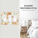 Colorful Paisley Pattern 3 Gang Rocker Light Switch Cover Triple Decora Wall Plate Decorative Switchplate Electrical GFCI Outlet Covers Faceplate for Kitchen Bathroom Farmhouse Home Decor