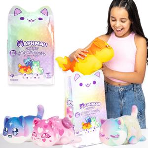 Aphmau MeeMeows 11 Classic Mystery Plush, Elemental, YouTube Minecraft Gaming Channel, Aphmau Plush Mystery Box, Blind Box, 1 of 13 Possible Elemental MeeMeows, Official Aphmau Merch