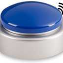 Spanish Jumbo Talking Button Clock - Visually impaired, Blind or Elderly (Blue) Extra Large