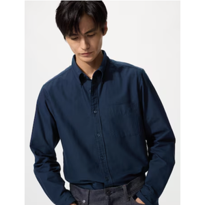 SANGTREE Boys and Mens Flannel Long Sleeve Shirt Casual Button Down Shirts (XX-Large, 1# Navyblue