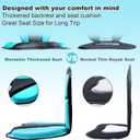 Montekin Thickened Kayak Seat with Back Support, Sit On Top Cushioned Canoe Backrest Molded Foam Seat for SUP Paddle Board Fishing Boat Long Trip