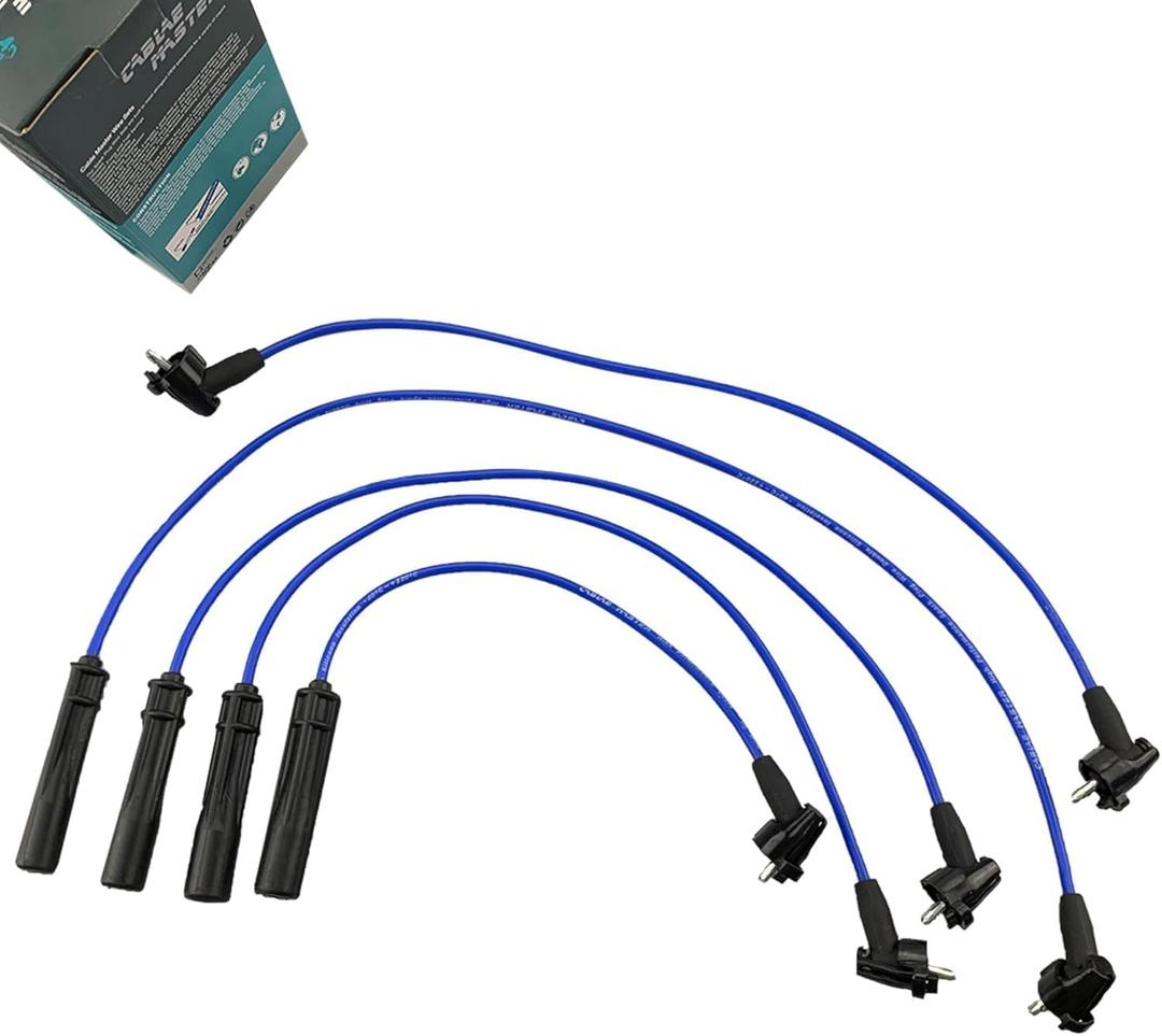 High Performance Racing Spark Plug Wire Set Compatible with Toyota 4Runner Pickup 2.4L L4 22RE 1993 1994 1995