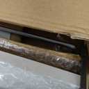 Forbena White Floating Shelves for Bathroom Organizer Over Toilet, Bathroom Shelves Wall Mounted with Towel Rack, Corner Wall Shelf for Bedroom Decor Kitchen Storage (White-Dark Grey, Set of 2)