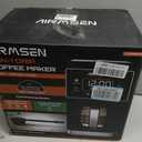 AIRMSEN Grind & Brew Coffee Maker with Built-in Grinder, Programmable Single Serve Coffee Maker - 5 Cup-800ML, 3 Grind Settings, Auto Keep Warm & Glass Carafe for Small Home and Office