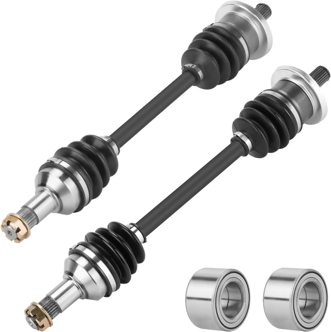 Front Left/Right CV Axle with Bearing for Arctic Cat 400/450/500/550/650/700 2006 2007 2008 2009-2014, Drive Half Shaft For 0502-813, 1502-345, 0502-812, 1502-344 (2*Front Axles+bearings)